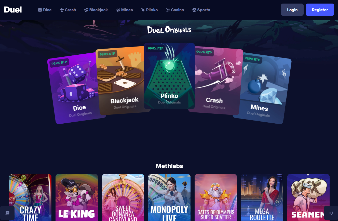 Program cashback Duel Casino